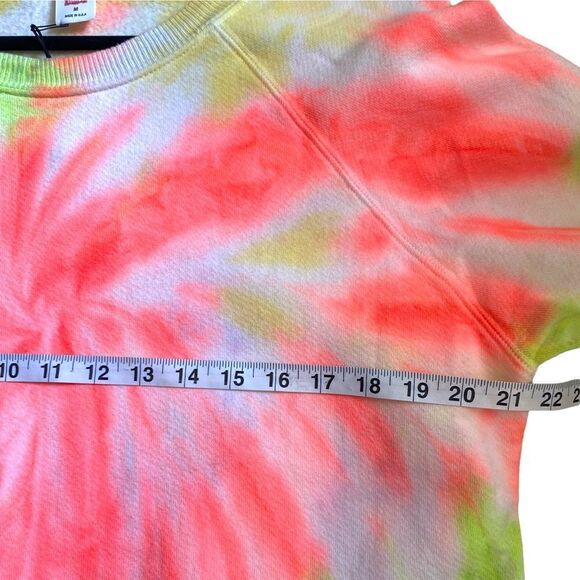 Re/done Tie Dye Cotton Jersey Sweatshirt - Picture 11 of 12